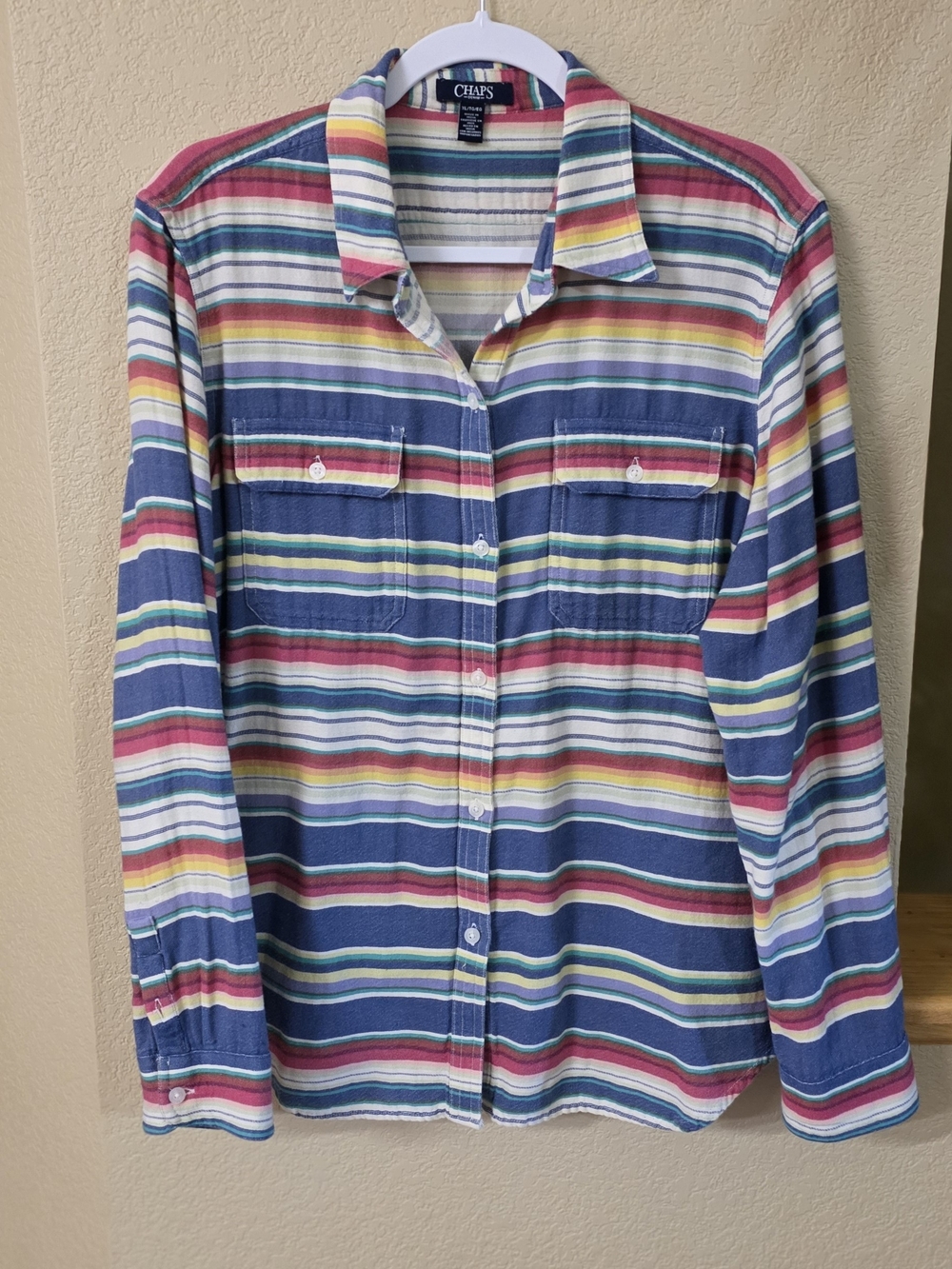 Chaps Women's Multicolor Striped Button-Up Shirt